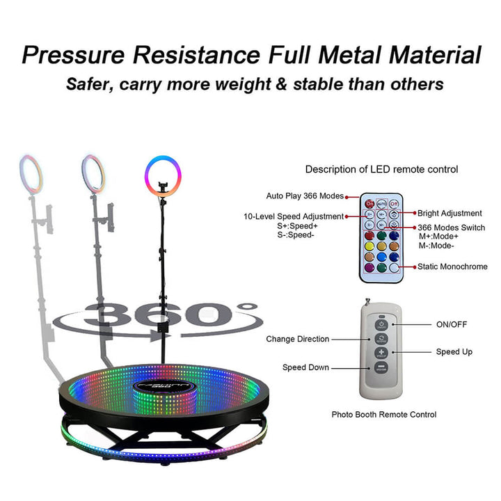 360 ring light photo booth